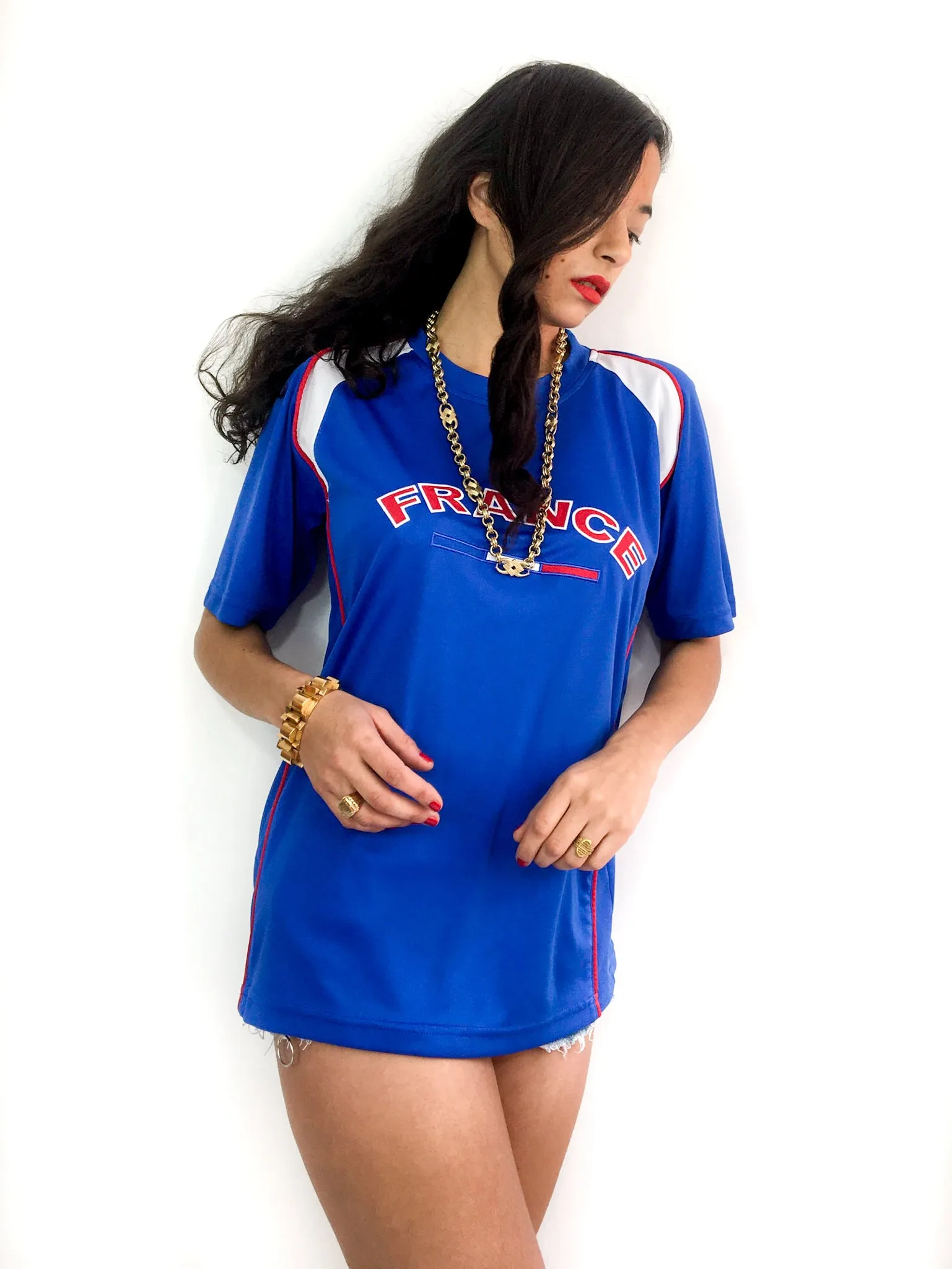 90s vintage "FRANCE" unisex soccer jersey
