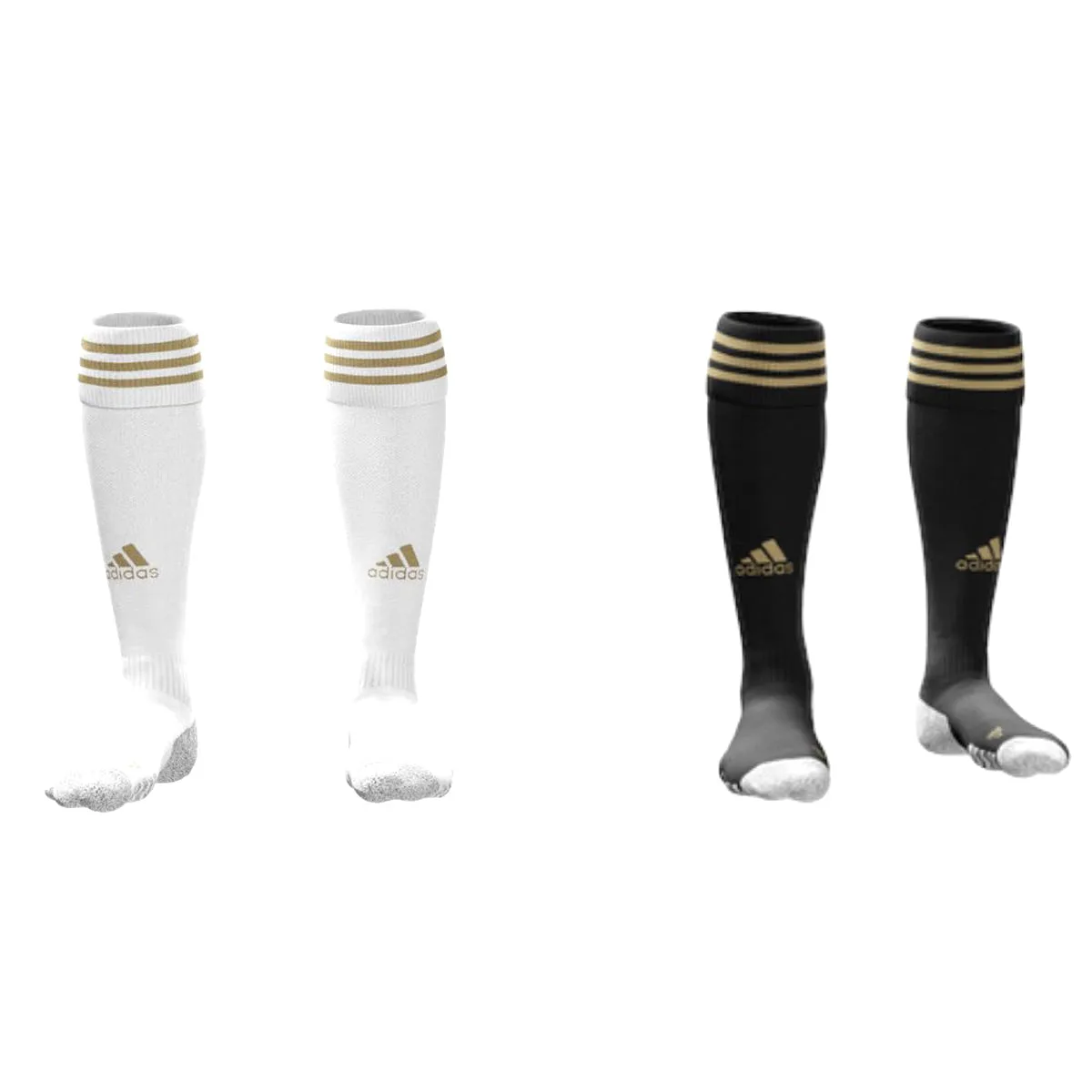 Adidas Custom Socks | Black and White with Gold