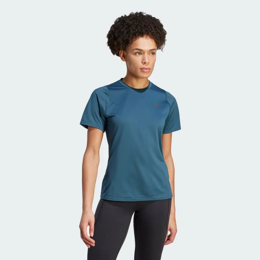 Adidas Women Run Icon 3 Bar Running Tee