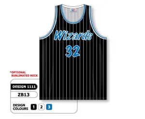 Athletic Knit Custom Sublimated Basketball Jersey Design 1111
