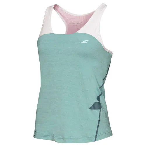 [Babolat Ladies Racerback Performance Mineral Blue Tank Top]