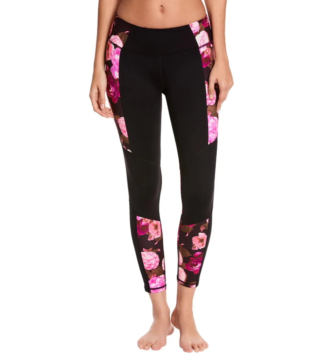 Betsey Johnson Print Blocked Yoga Leggings