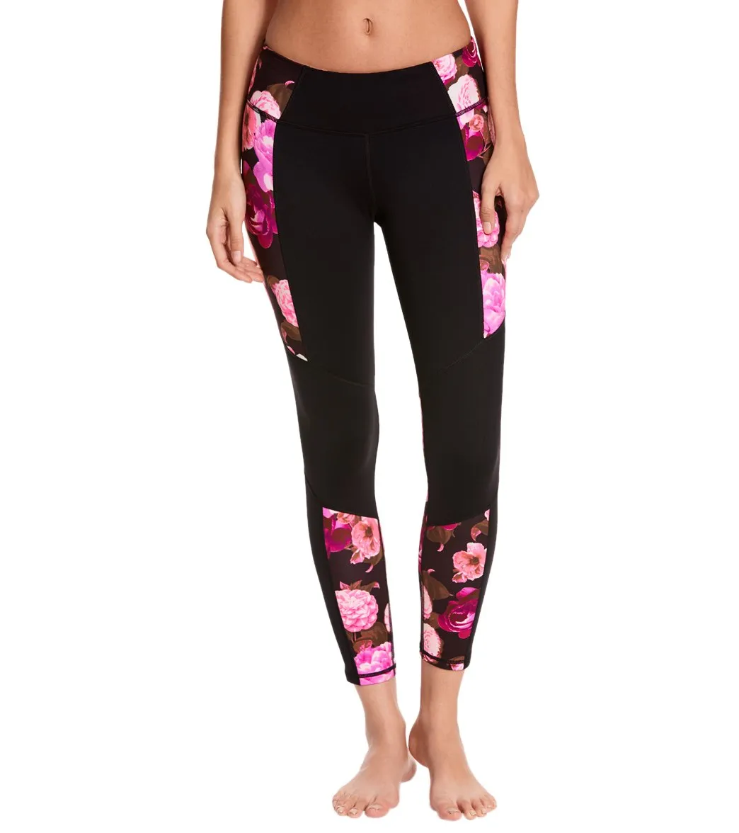 Betsey Johnson Print Blocked Yoga Leggings