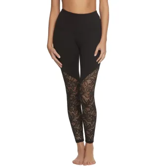 Beyond Yoga High Cut Lace High Waisted 7/8 Yoga Leggings