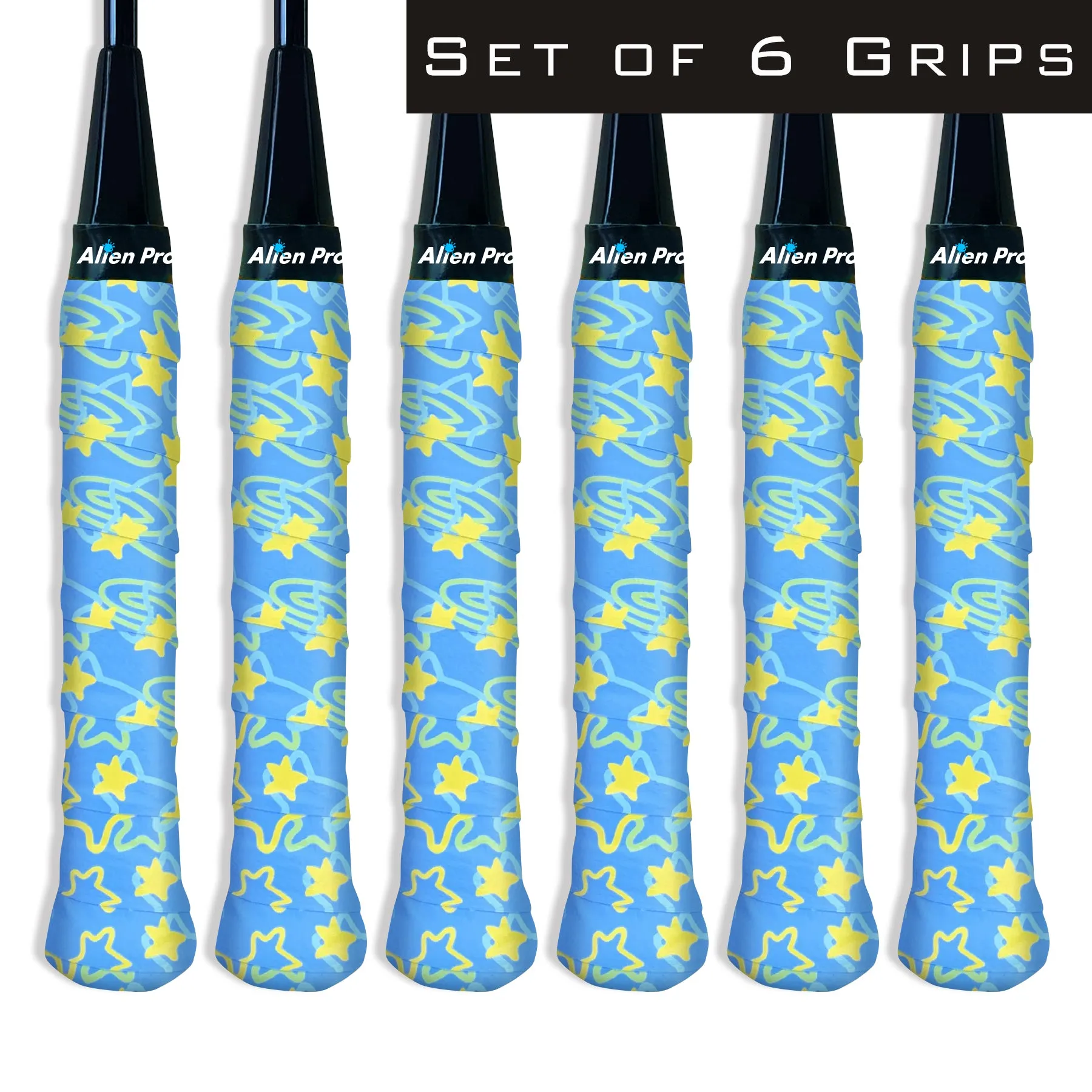 [C-Tac] Designer Racket Grip Tape for Badminton (6 Grips)