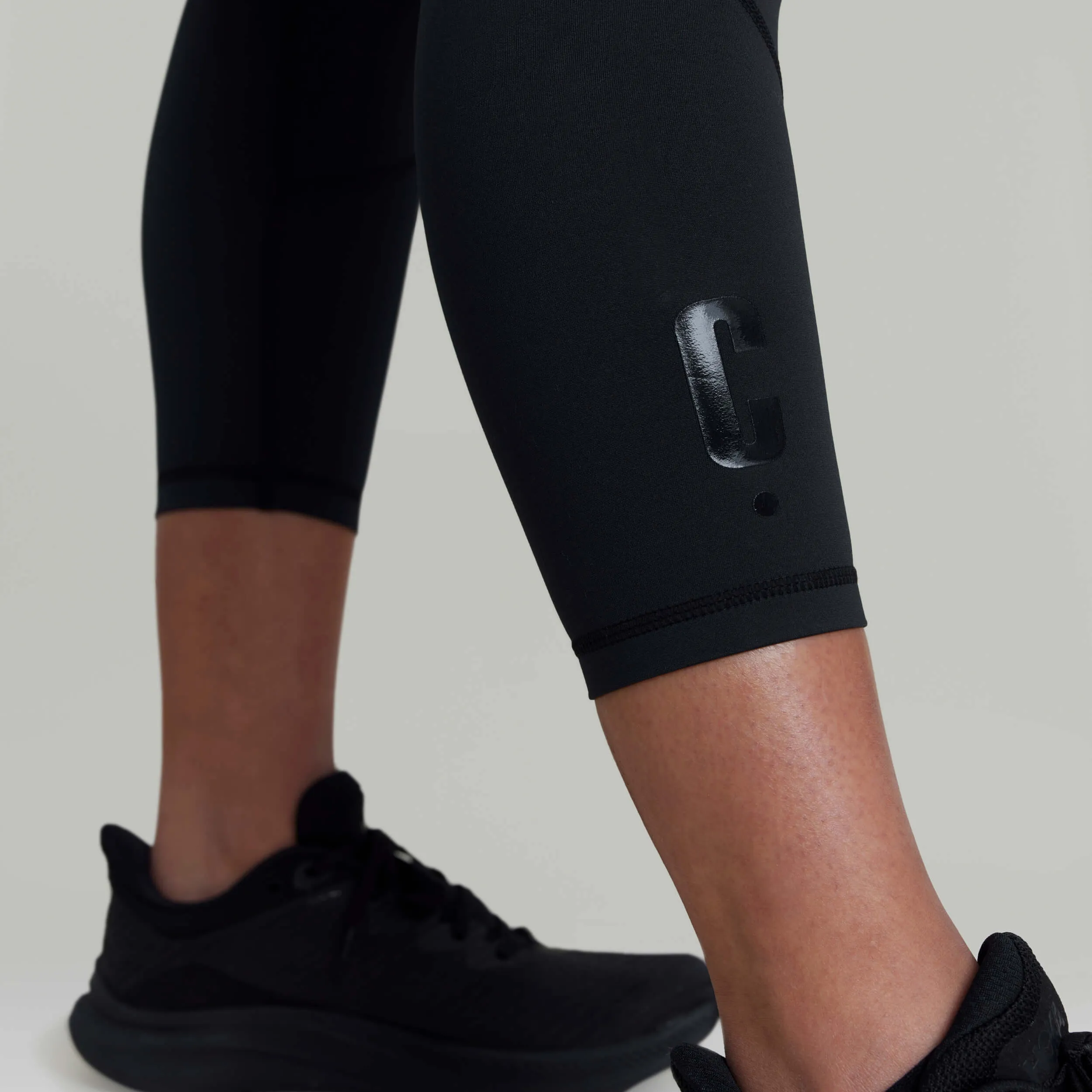 CLQ Power 7/8 Compression Tights- Stealth