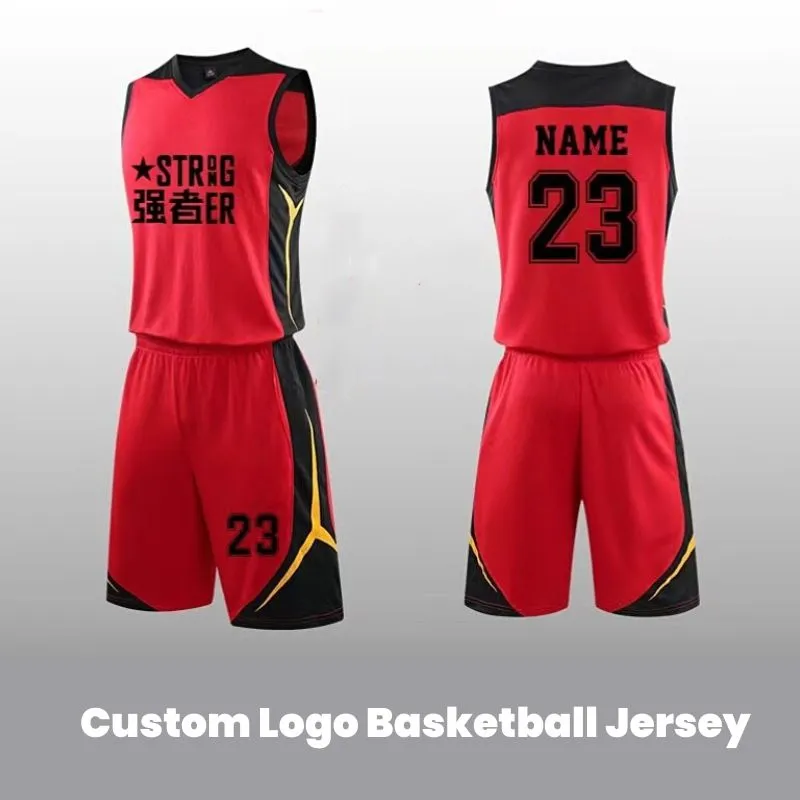 Custom Design Red Basketball Unifroms