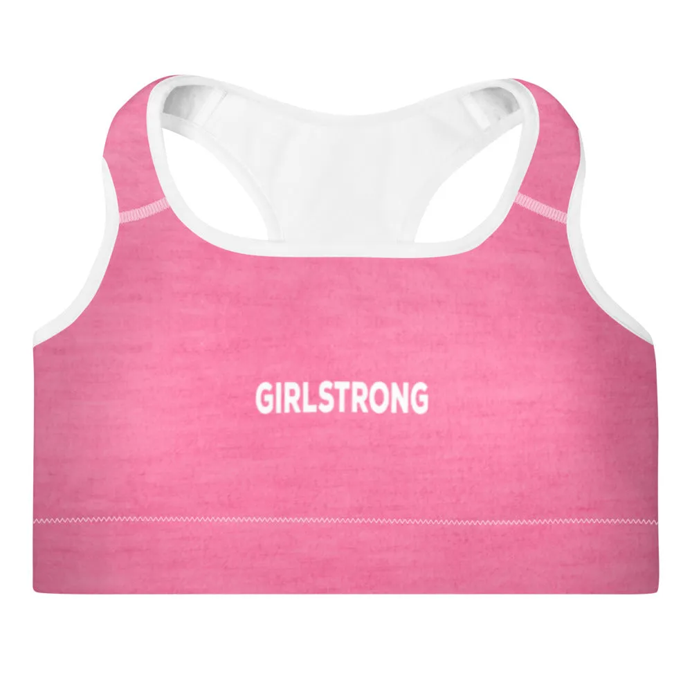 ELEVATED ESSENTIALS, THE PERFECT PADDED SPORTS BRA HOT PINK