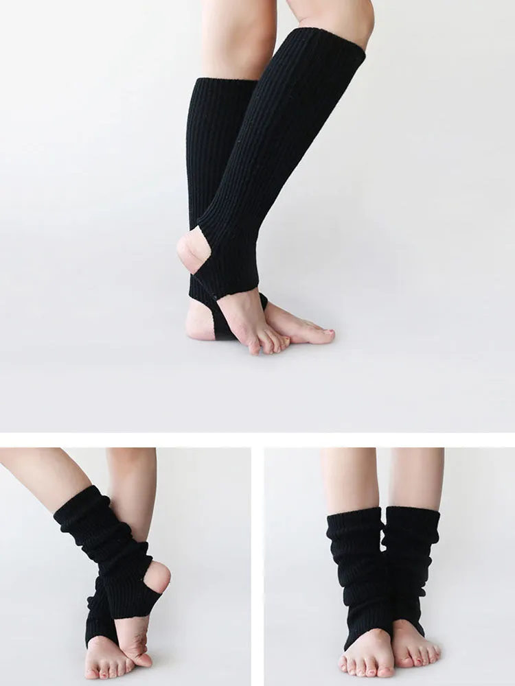 Fall/Winter Knee Pads Foot Socks Latin Dance Wool Over the Knee Socks