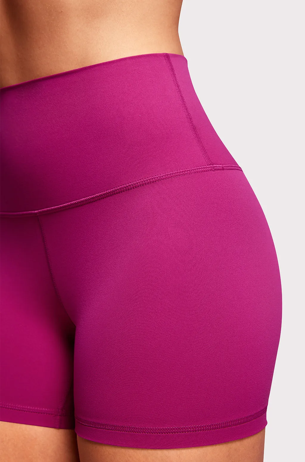 High Rise Basic Biker Shorts 4"