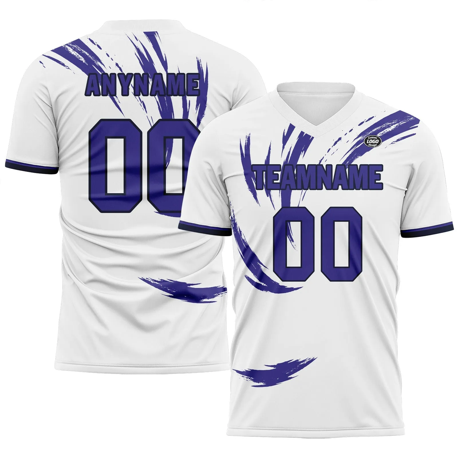 Holiday Gifts,Custom White Purple Soccer Sets Jersey Personalized SCJ101-D28041