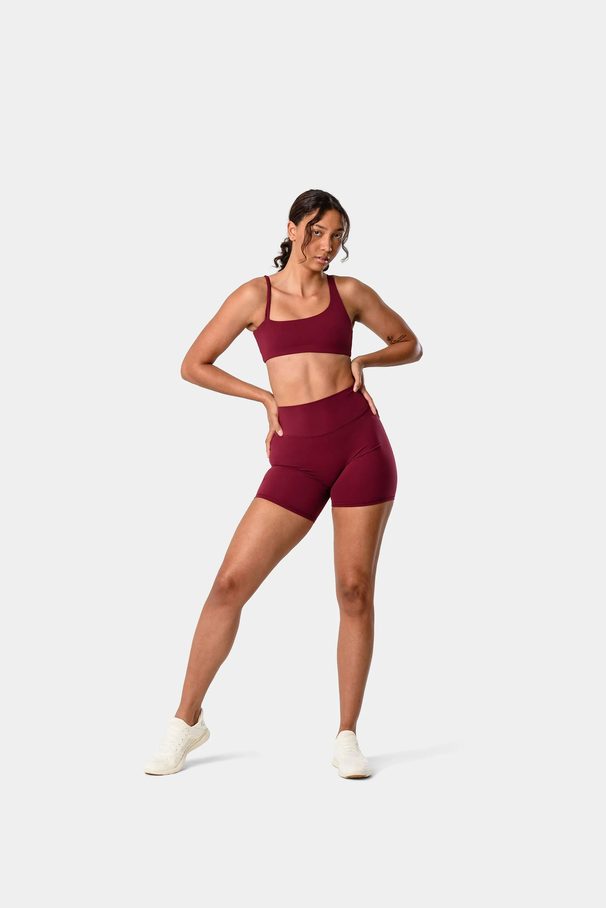 Ivy Sports Bra - Dark Cherry