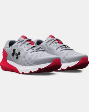 Kids' Grade School UA Charged Rogue 3 Running Shoe - Mod Gray/Red/Black