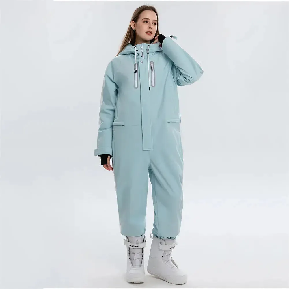 Loose Fit Ski Snowboarding Jumpsuits One Piece Snow Suits