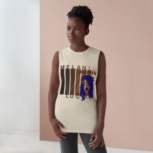 Melanin Poppin Blue Unisex Barnard Tank