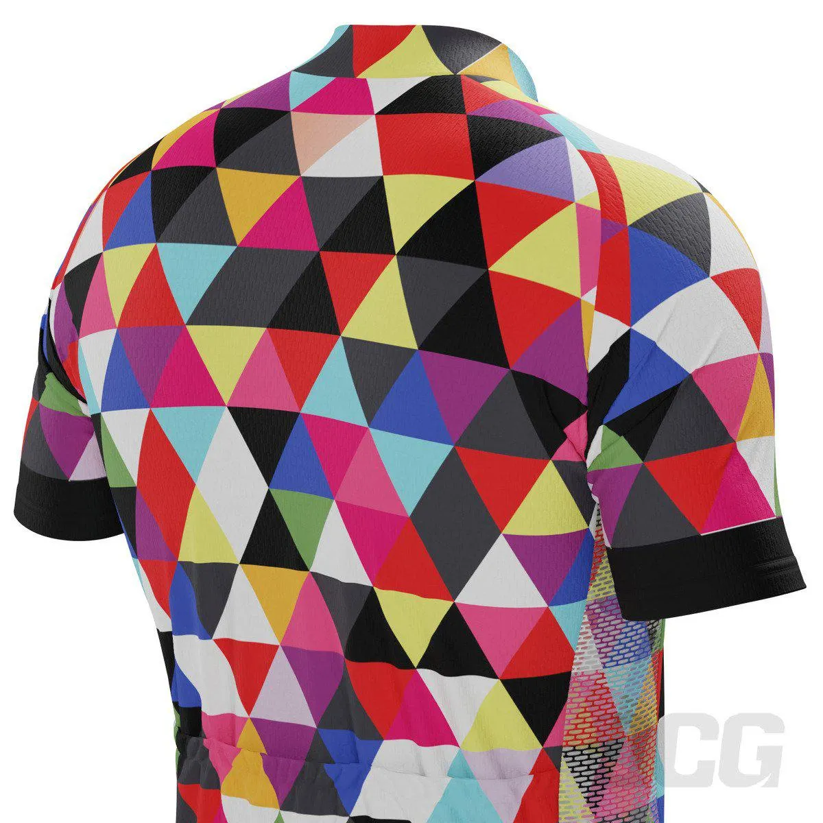 Men's High Viz Color Triangles 2 Piece Cycling Kit