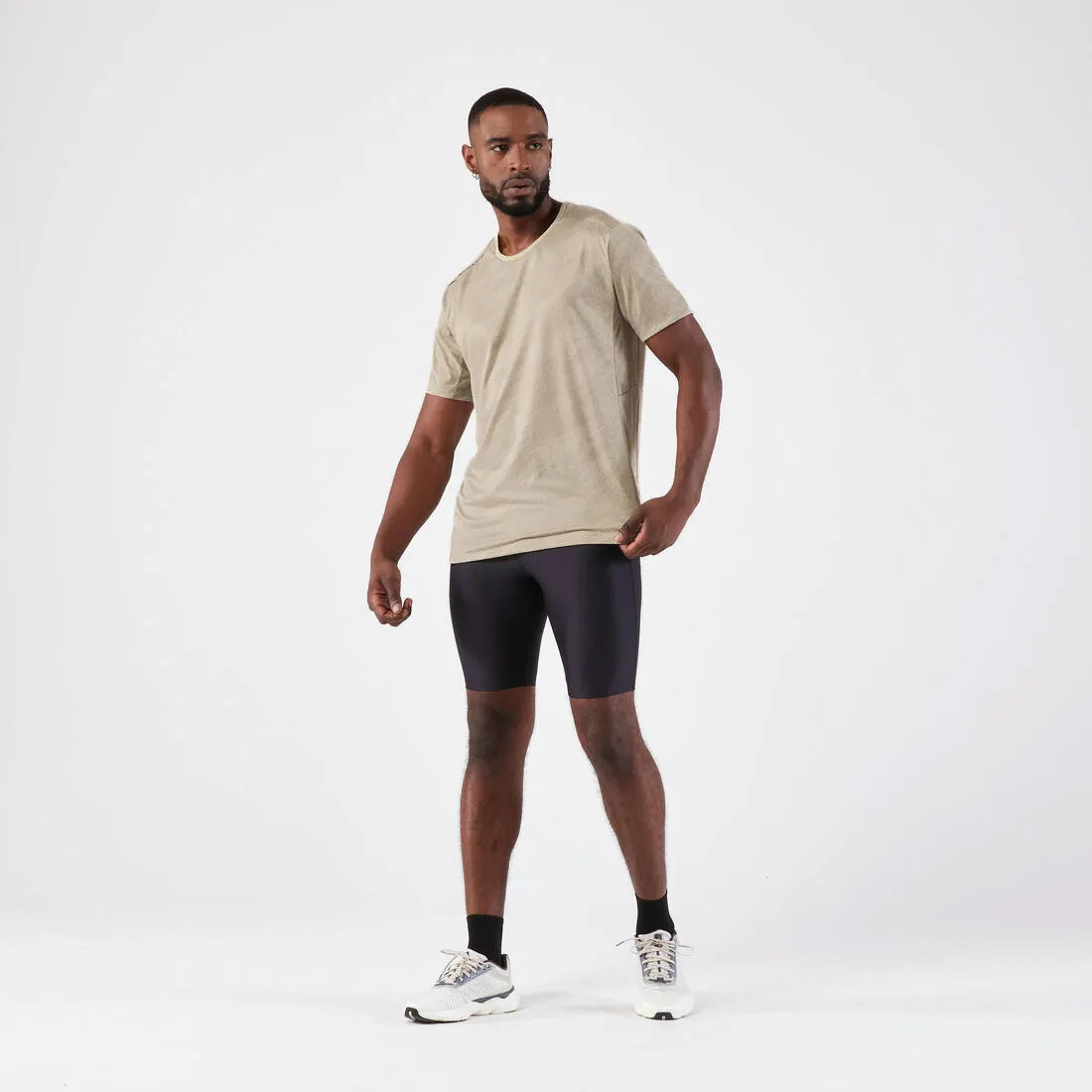 Men's Running Breathable T-shirt KIPRUN Run 500 Dry  Graph Lin