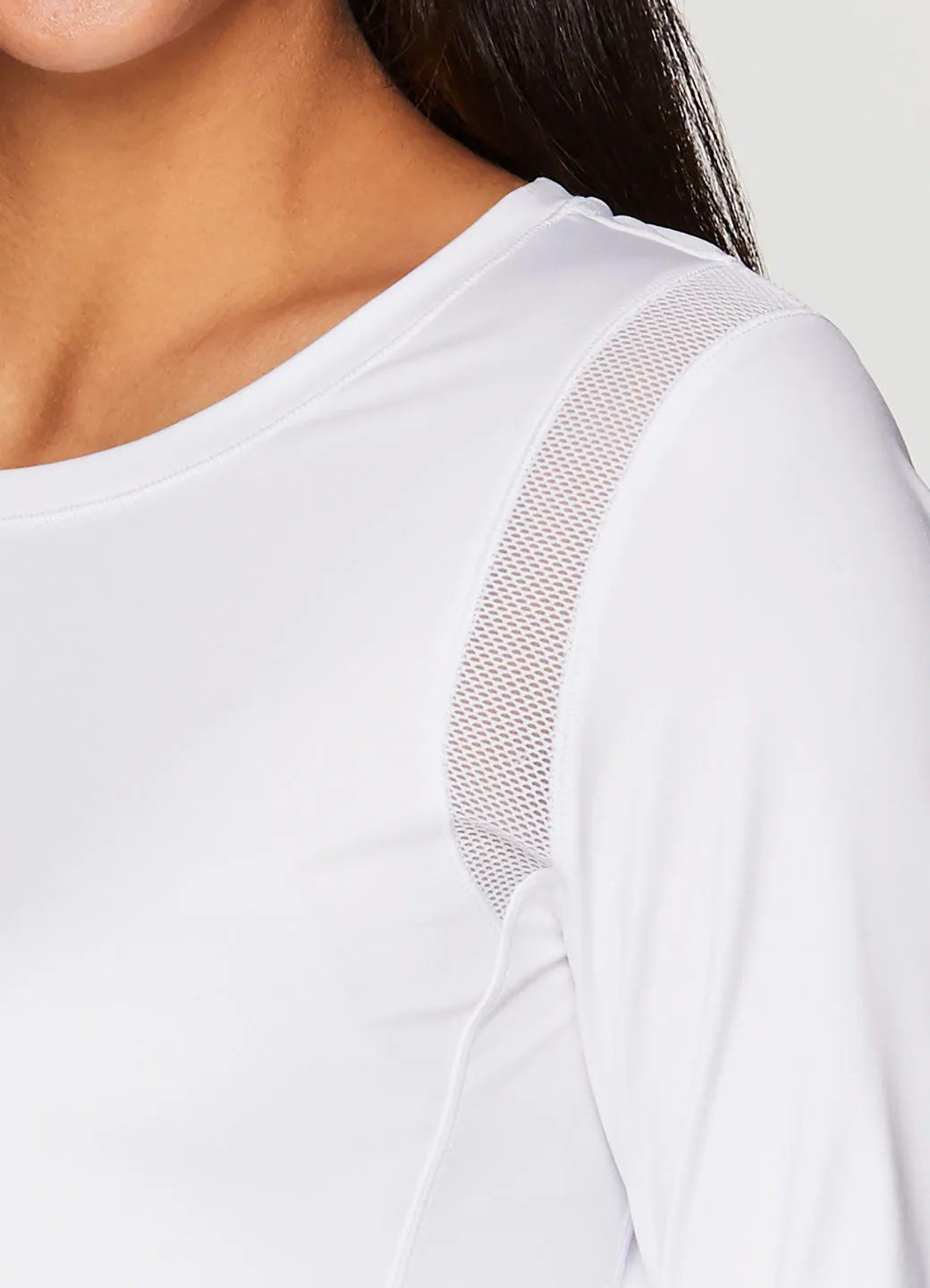 Mesh Crewneck Running Tee