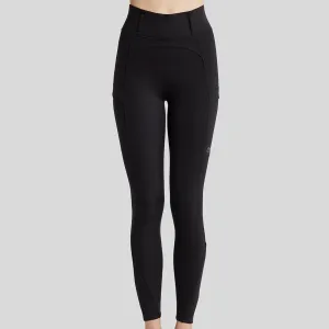 Montar MoZoe Ladies Compression Pull On Full Grip Leggings, Black