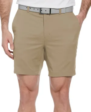 PGA TOUR Apparel Mens Regular fit Golf Shorts 40 Beige Solid