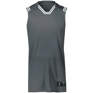 Retro Graphite-White Basketball Jersey