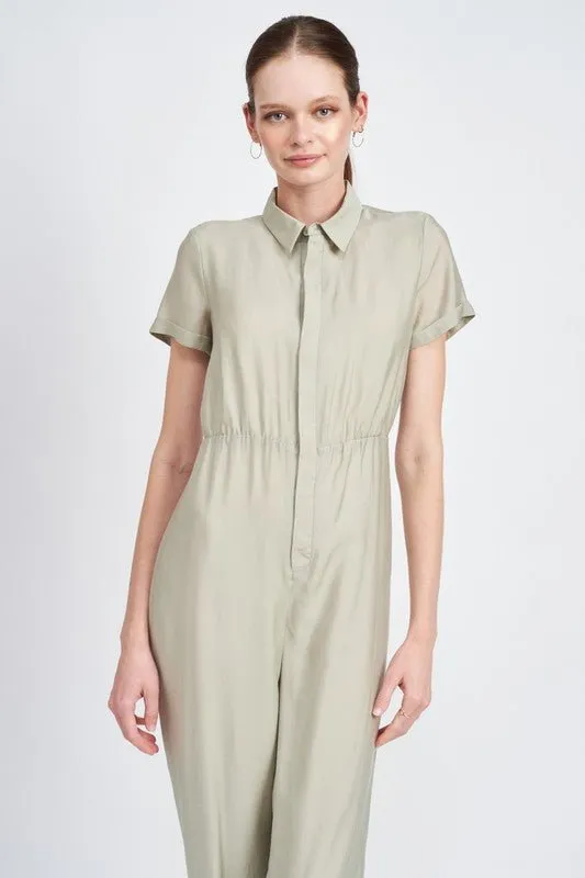 Short Sleeve Jumpsuit