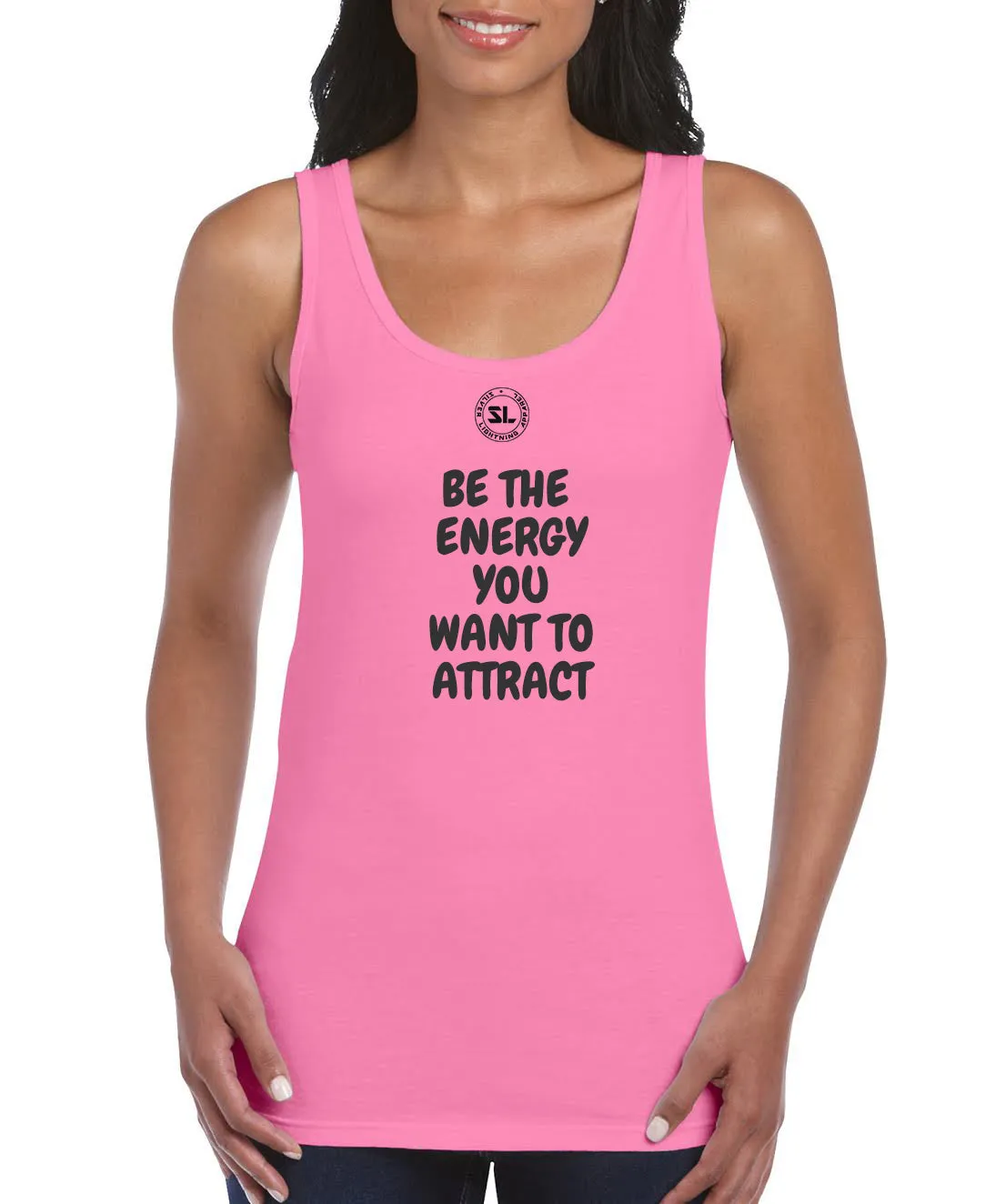 Silver Lightning Apparel Yoga Energy  Racerback Tank Top