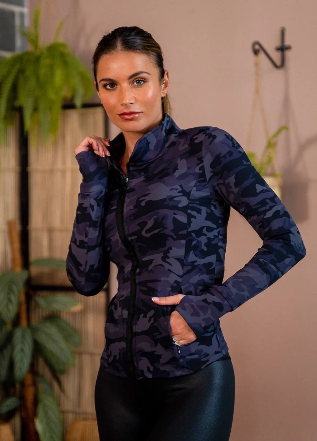 The Aarna Running Jacket in Camo