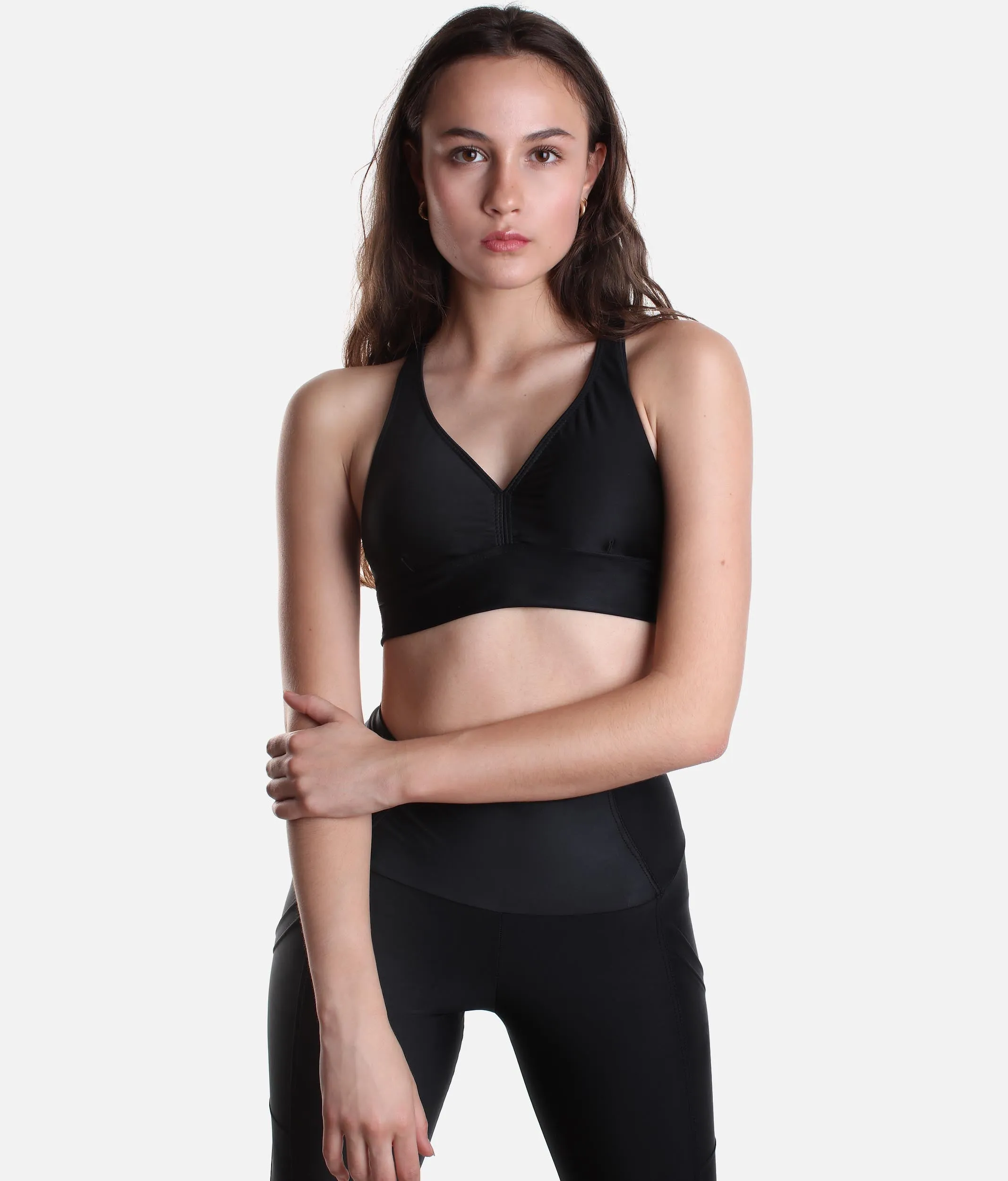 V-Neck Crop Top - 15136
