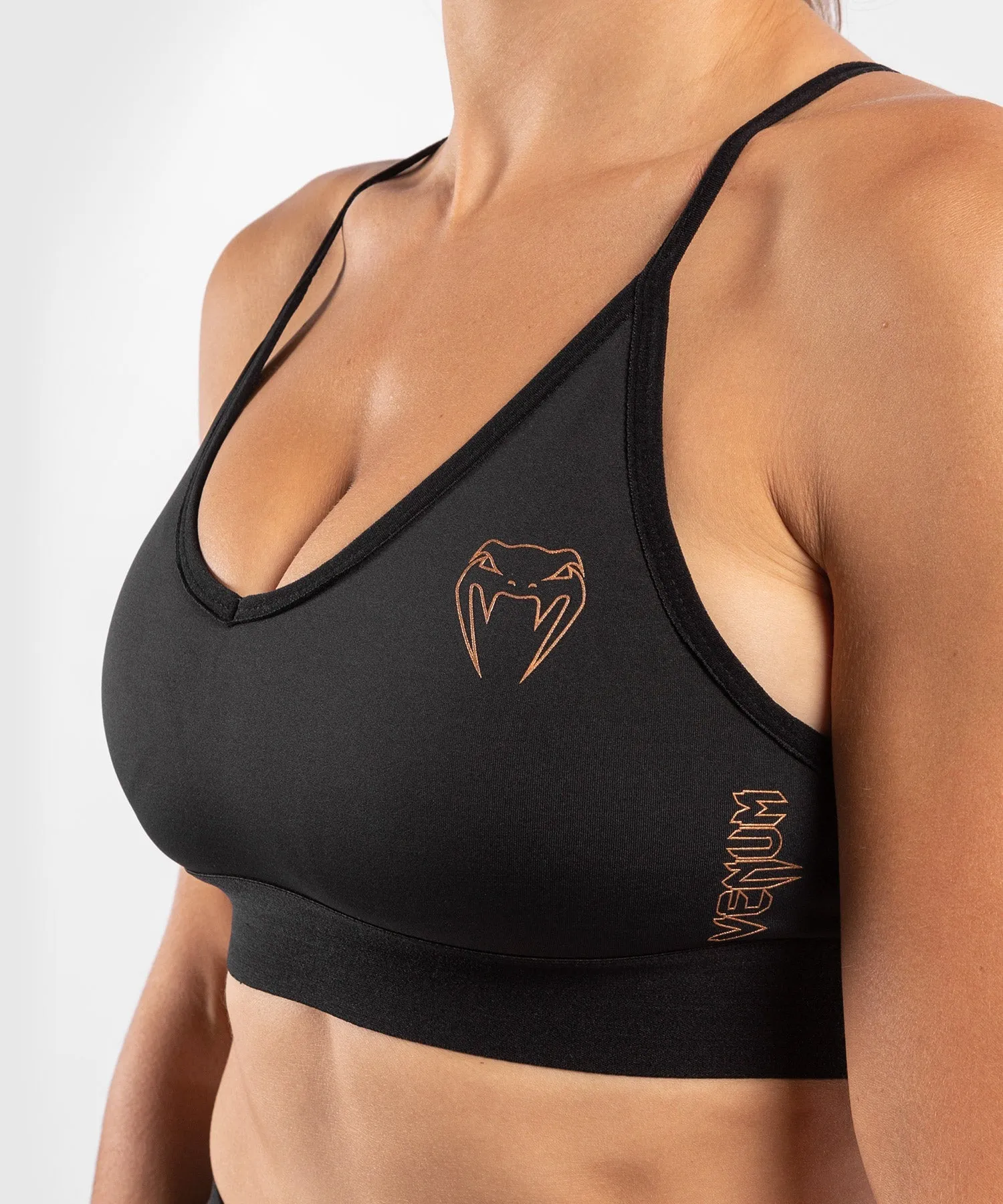 Venum Tecmo Sport Bra - For Women - Black/Bronze