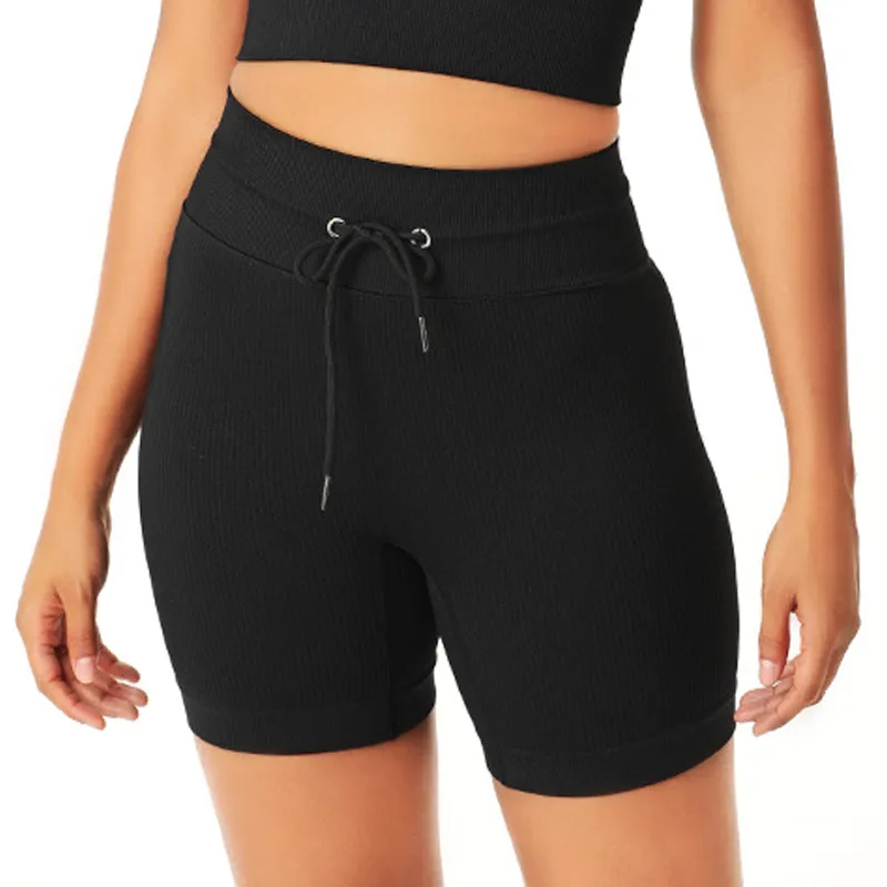 Women Seamless Sports Bra Top Quick Drying Zipper Short Tights